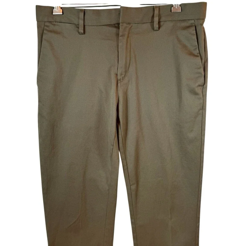 Banana Republic Pants Mens Size 31x32 Fulton Skinny Chino Khaki Flat‎ Front